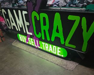 Game Crazy Light Up Sign
