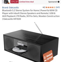 Oak castle CD Player