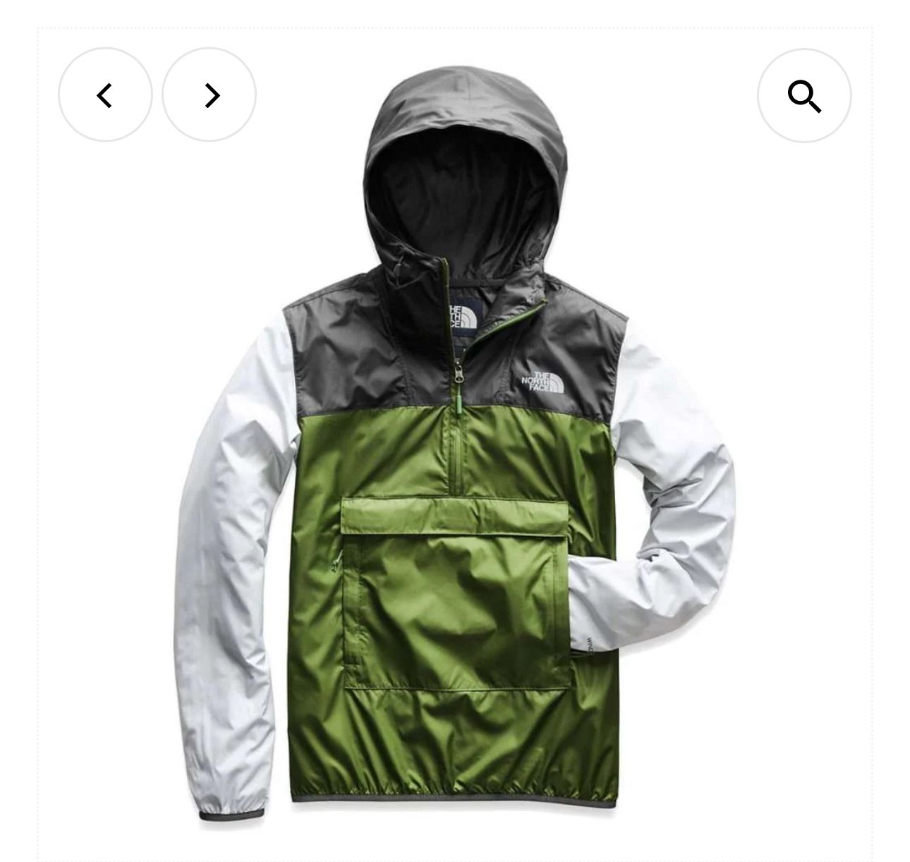 The North Face Mens Fanorak Windbreaker jacket XL lightweight waterproof camping