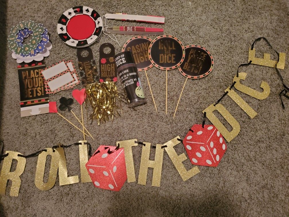 Casino Night Party Decor