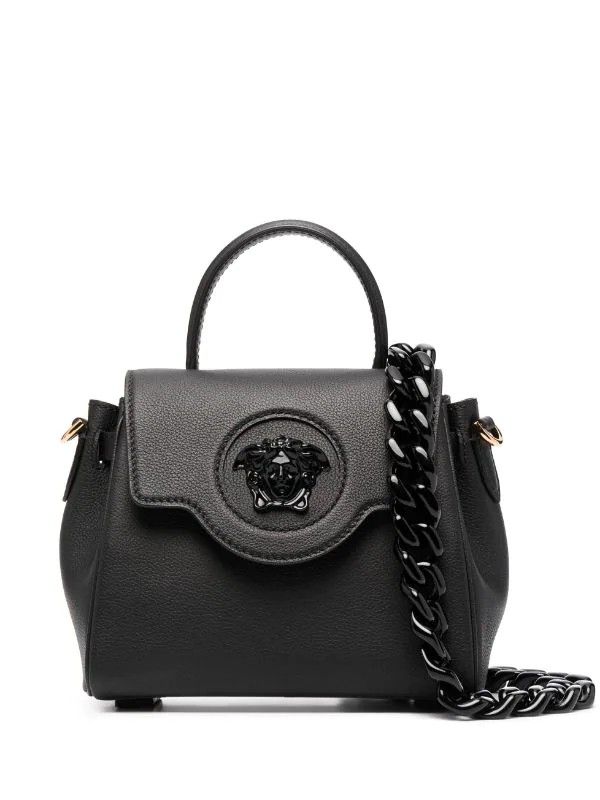 Authentic Versace La Medusa Black Handbag