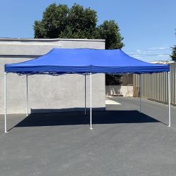 $200 (New) Heavy duty 10x20 ft ez pop up canopy outdoor party tent instant shades w/ carry bag