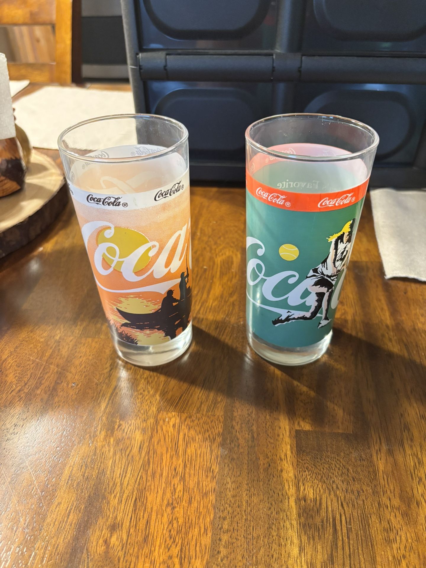 Vintage set of two Coca Cola Glasses
