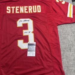 Jan Stenerud Signed Autograph Custom Jersey - JSA COA - Kansas City Chiefs