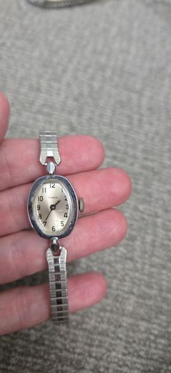 Timex Silver Tone Women's Stretch Band Watch