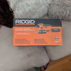 Brand New Unopened Box Rigid 6-in Dual Action Random Orbital Sander