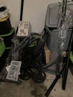 Olympic Bench Press New Needs To Be Put together  No Weights  