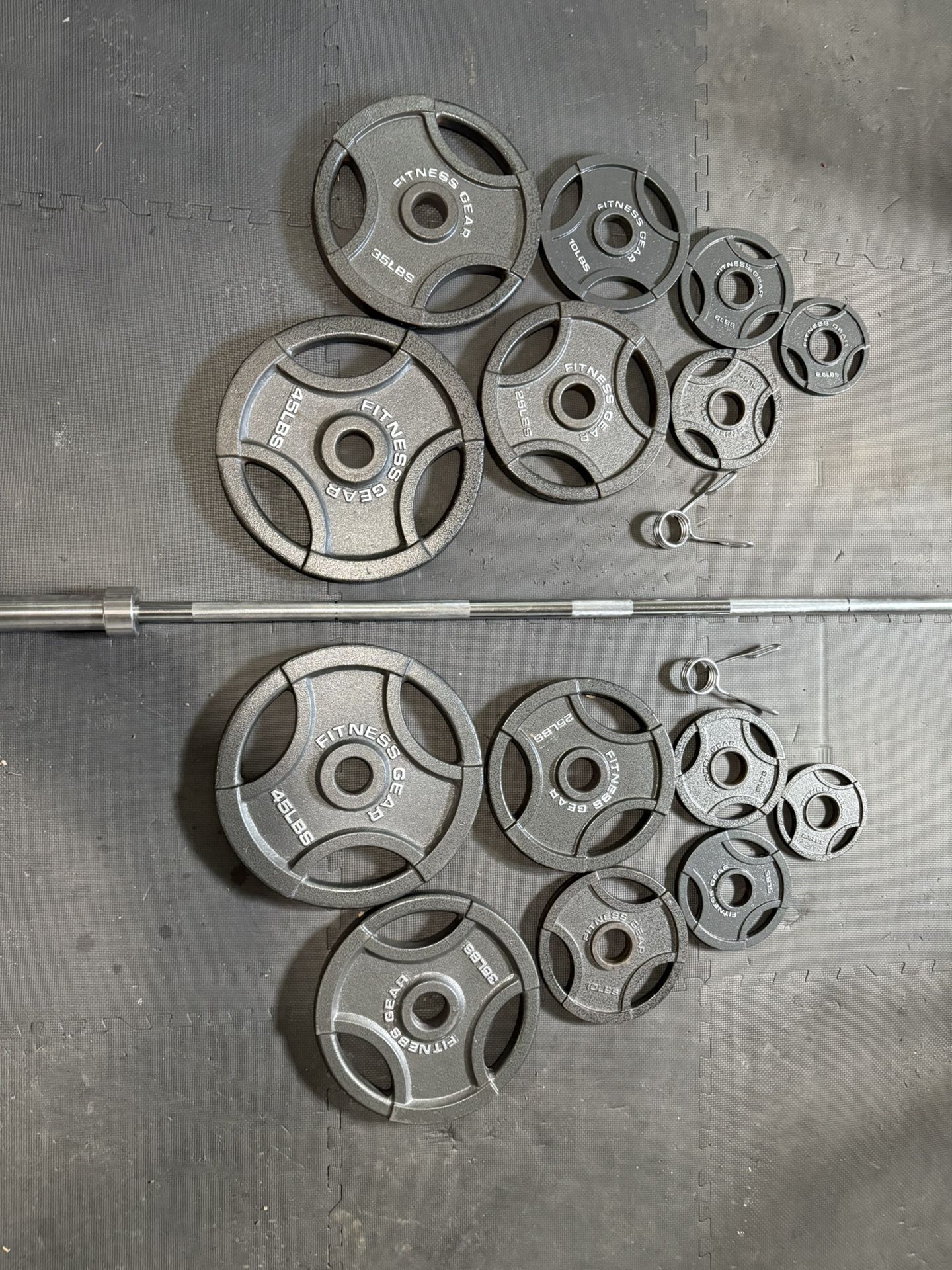 300lb Fitness Gear Barbell Set