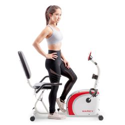 Marcy Magnetic Resistance Stationary Recumbent Exercise Bike NS-908R LIKE NEW!!