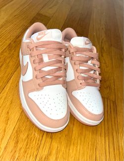 Women’s Nike Dunk Low – White/Rose Whisper  (WILLING TO NEGOTIATE $$$)