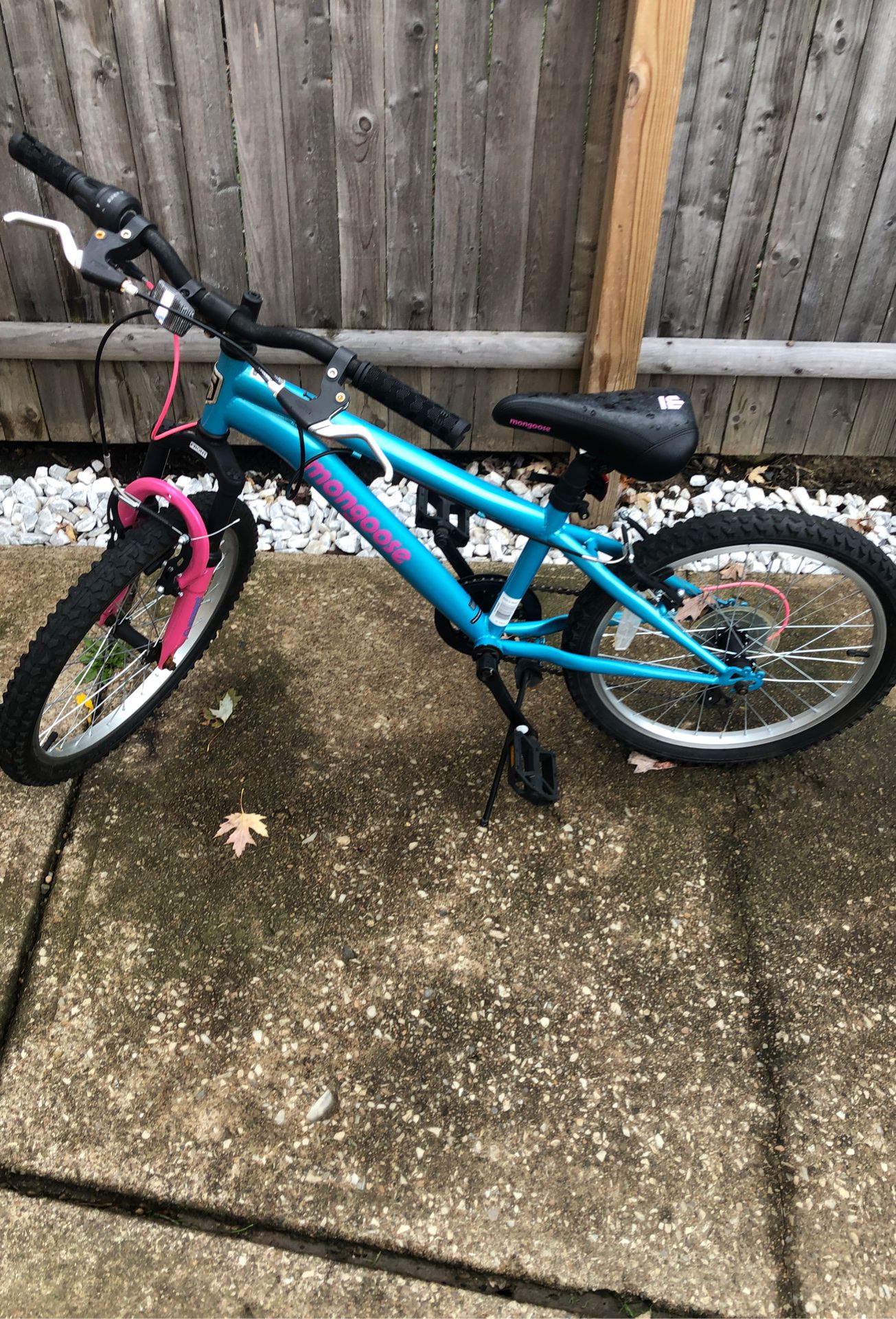 Mongoose bike for girl! Daughter is to tall now rode a handful of times in great condition only one little rust dot.