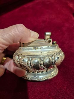 Vintage Ronson Crown art deco silver plated, not tested (Skokie)