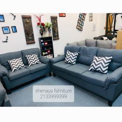 Gray Color 2pc Sofa Set New