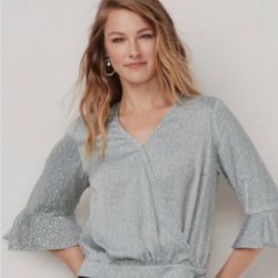 EUC LC Lauren Conrad Blouse Size Large From Kohl's 