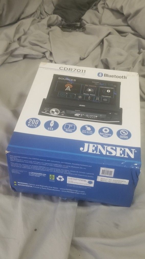Jensen CDR 7011 motorized touch screen 7 inch Bluetooth DVD player