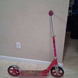 Big pink scooter