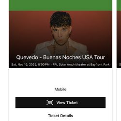 Quevedo Tickets