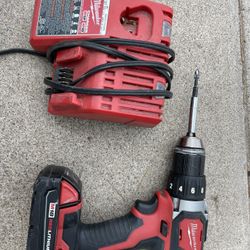 Milwaukee drill battery and charger