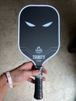 Phantom Pickleball “Trinity” 16mm T700 Raw Carbon Fiber Paddle White/Black [BRAND NEW-NEVER USED] - $125