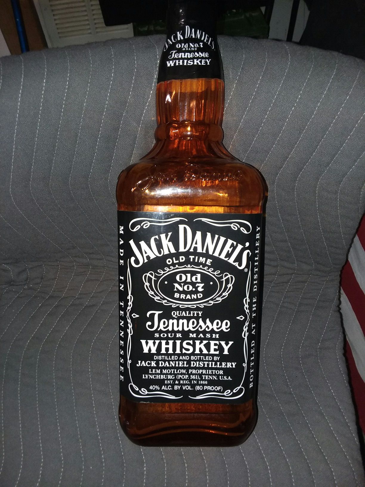 Collectable Jack Daniels Large 5L Glass Bottle