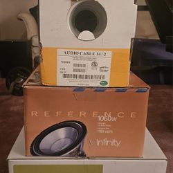 15' Subwoofer, 10' Subwoofer and Audio Cable 14/2
