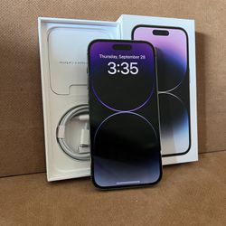 iPhone I4 Pro Max 256gb Deep Purple Unlocked 