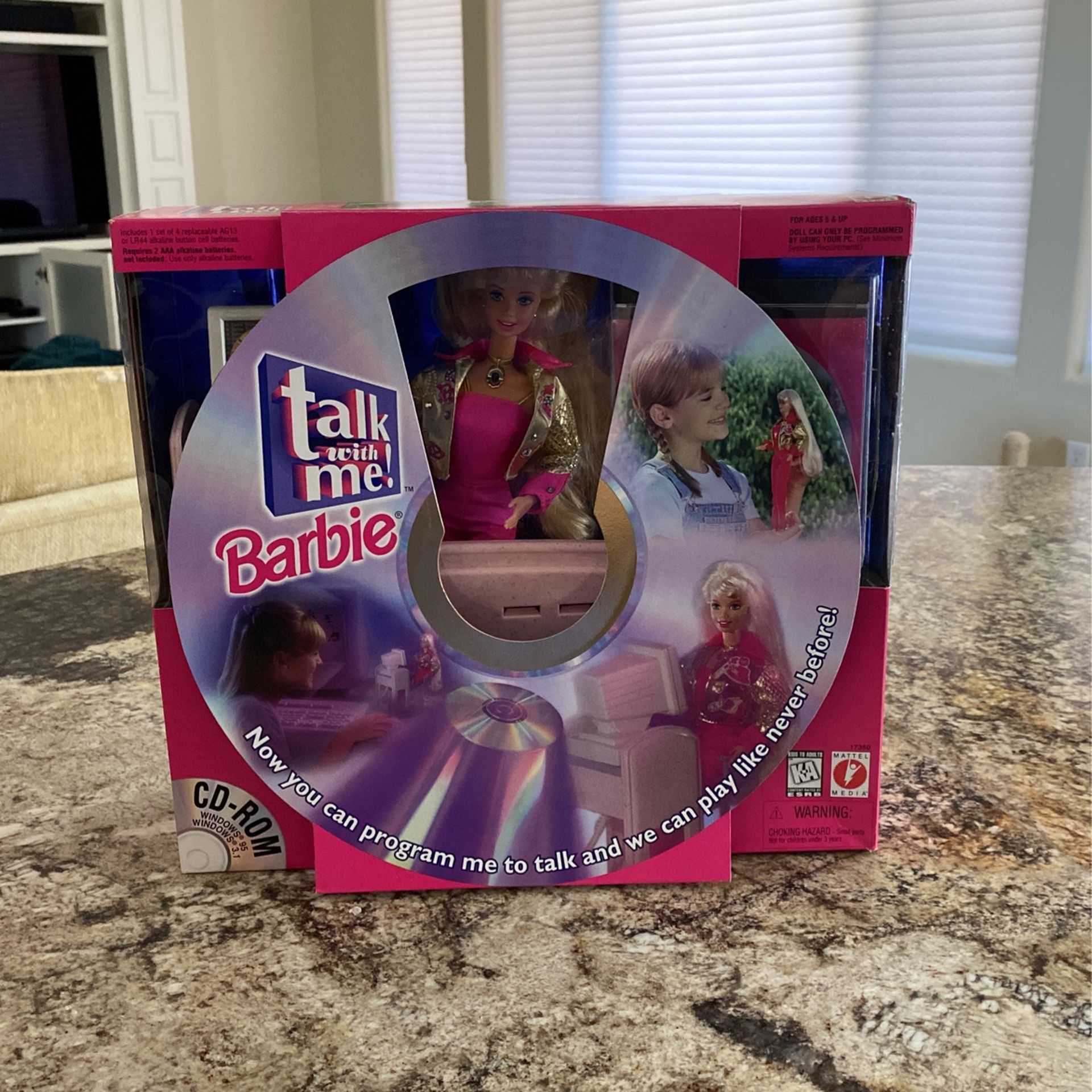 Barbie “ Talk With Me “ With Computer And Cd Disk