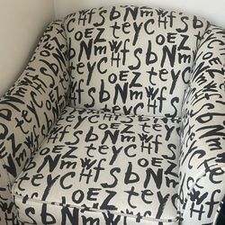 Black And Cream Chair- FREE