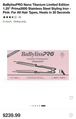 Babyliss Pro nano Titanium pink