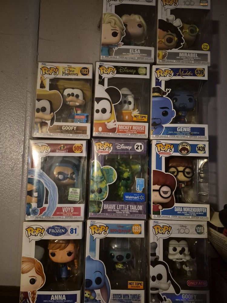 11 Disney/Movie FUNKO POP bundle