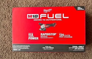 M18 FUEL 18V Lithium-Ion Brushless Cordless 4-1/2 in./5 in. Grinder w/Paddle Switch (Tool-Only)