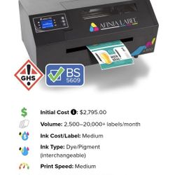 Industrial Duo Ink Color Label Printer