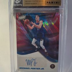 2021-2022 Michael Porter Jr. Autographed #10/ Of 15