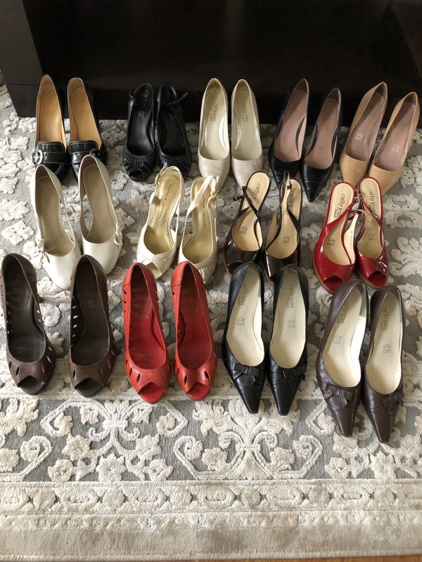 Size 9 Cathy Jean shoes. Genuine leather lot 13 pairs for