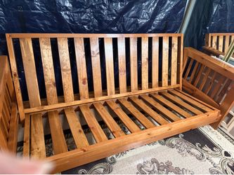 Full size wooden futon frame