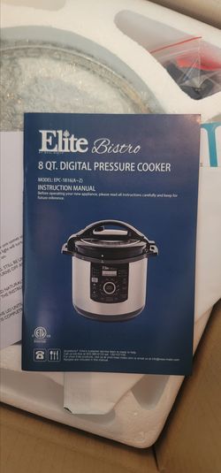 8 QT Digital Pressure Cooker by Elite Bistro