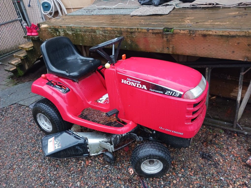 Honda Harmony Riding Lawnmower for Sale in Renton, WA OfferUp