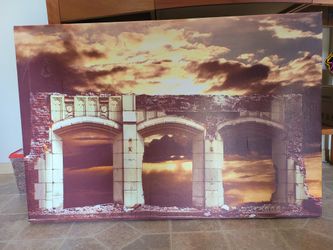 Seattle Church Ruins Canvas 2' X 3'