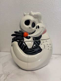Nightmare Before Christmas Jack Skellington Ceramic Cookie Jar