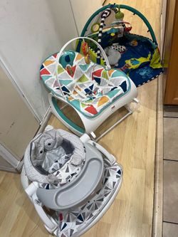 Baby Rocker W/ Vibration, Baby Seat, and Play Mat