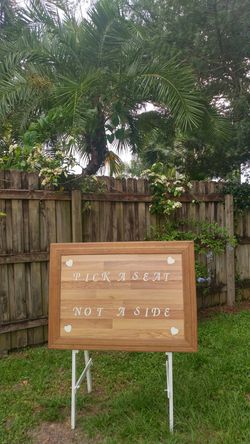 A Super Cute Lg Wedding Sign or A Very Nice Event 40" Width 49" Height