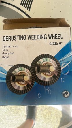 New derusting weeding wheel 6”