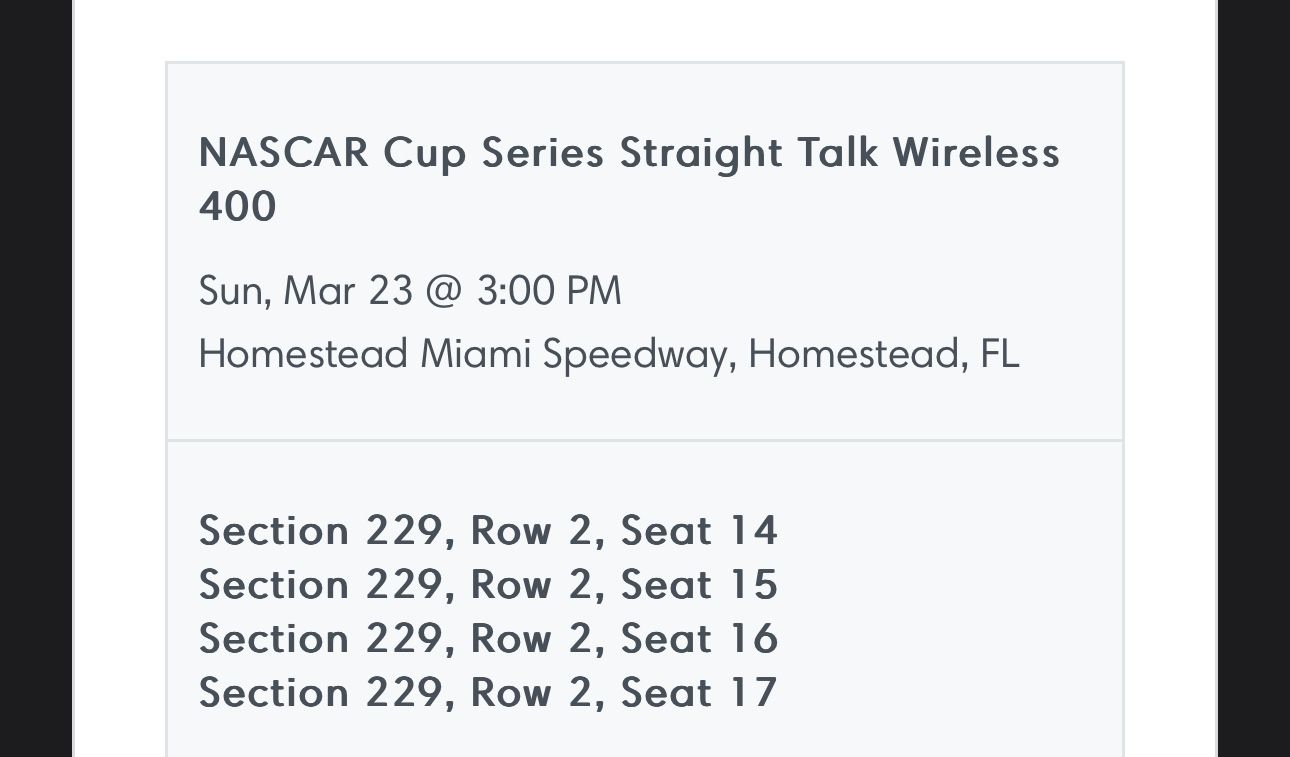 NASCAR Cup Series Straight Talk Wireless 400