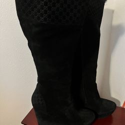 SUEDE GUCCI BOOTS