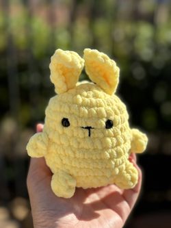 Yellow Crochet Bunny 🐰 Handmade 🧶 Crochet $15