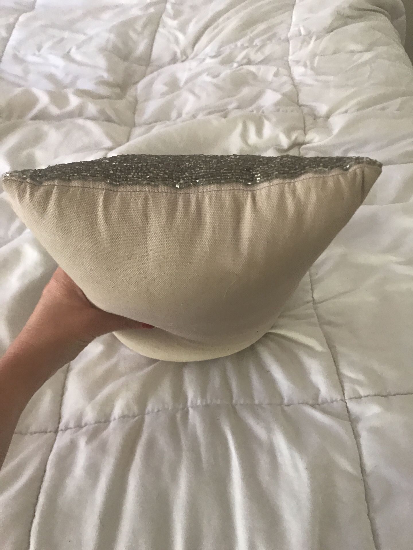 Chic silver pillow