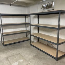 Garage Shelving 72 in W x 24 in D Boltless Shed Storage Shelves Heavy Duty Stronger than Home Depot & Lowes Racks Delivery & Assembly Available