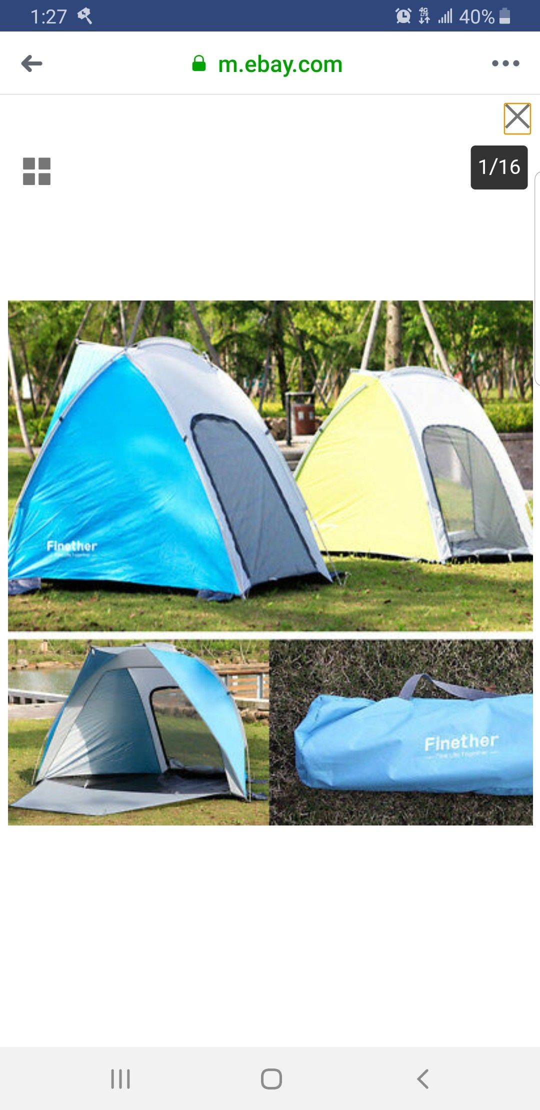 FINETHER PORTABLE POP UP TENTS