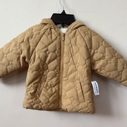 Old Navy Quilted Heart Sherpa-Trim Hooded Jacket