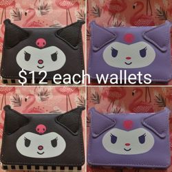 Hello Kitty Kuromi Wallet $12 Each 